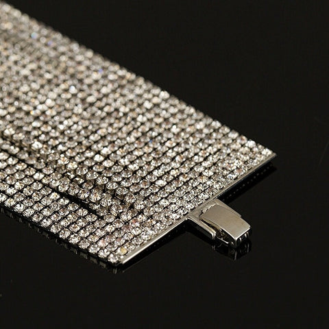 Drape Crystal Luxe Rhinestone Bracelet - House of Pascal