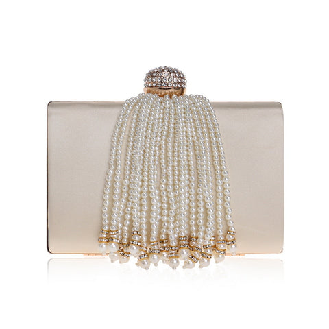 DIAMONDS AND PEARLS CLUTCH BAG - House of Pascal