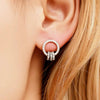 INTERLINKED CIRCLE EARRINGS - House of Pascal