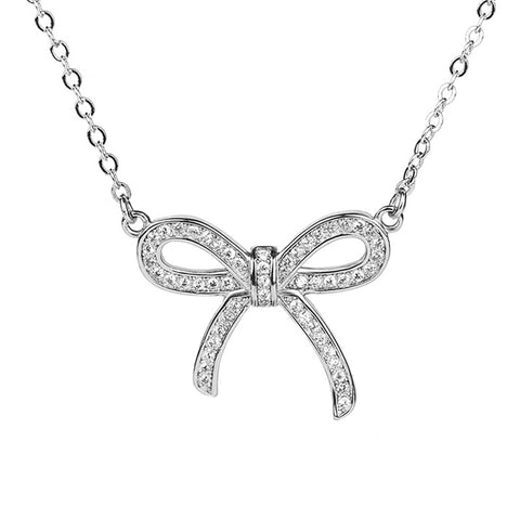 BOW DEREK PENDANT NECKLACE - House of Pascal