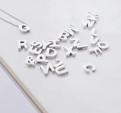 PERSONALISED INITIAL LETTER PENDANT NECKLACE - House of Pascal