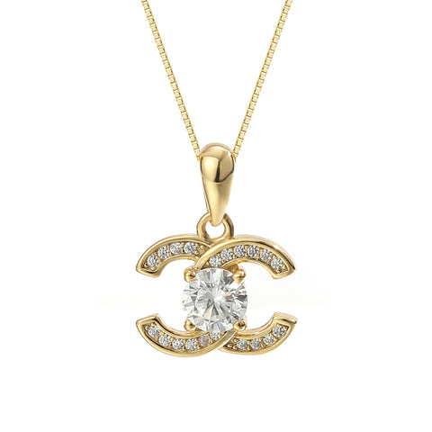 CLASSIC CC PENDANT NECKLACE