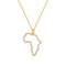 MOTHER AFRICA MAP PENDANT NECKLACE