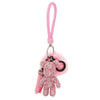 Teddy Bear Luxe Rhinestone Key Ring in Pink - House of Pascal