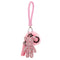 Teddy Bear Luxe Rhinestone Key Ring in Pink - House of Pascal